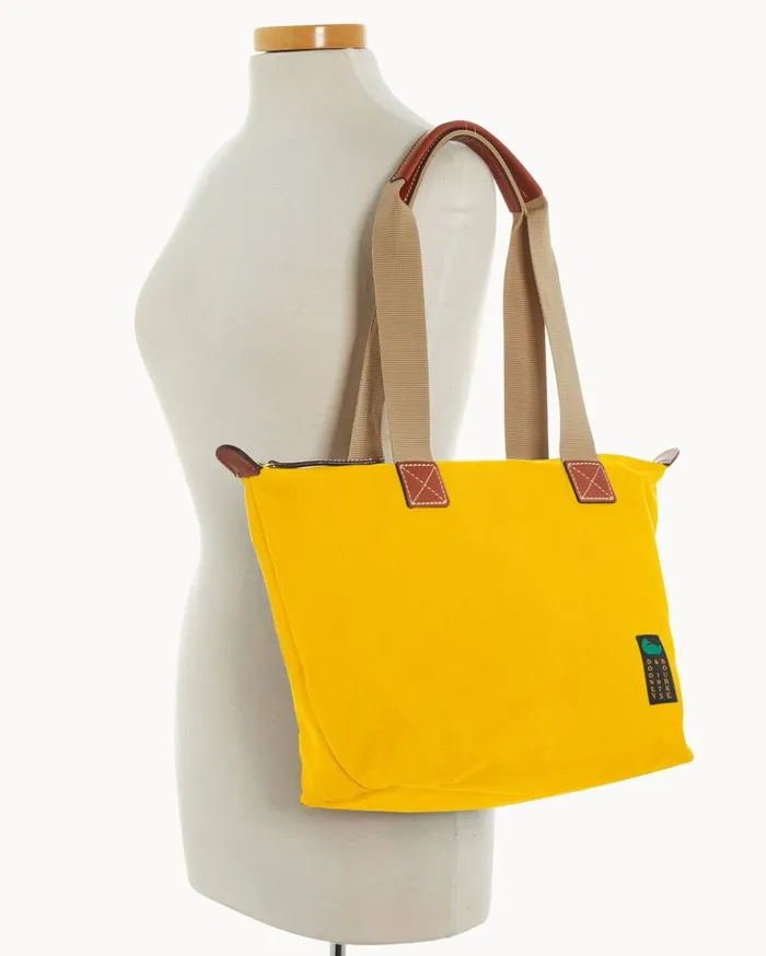 Totes Women Dooney and Bourke Canvas Carryall 28 Yellow Totes Women Dooney and Bourke Canvas Carryall 28 Yellow