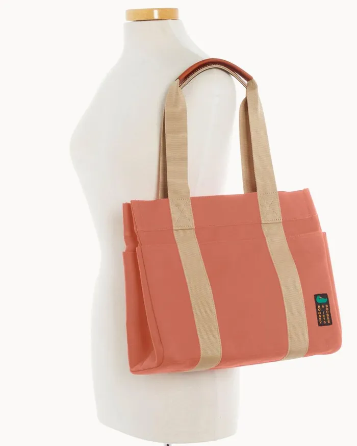 Totes Women Dooney and Bourke Canvas Tote 35 Terracotta Totes Women Dooney and Bourke Canvas Tote 35 Terracotta