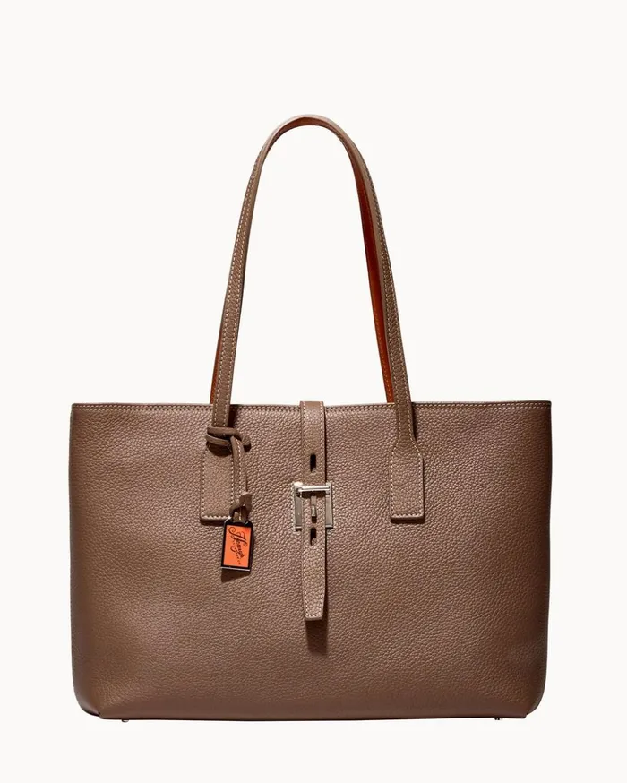Totes Women Dooney and Bourke Henrys Zip Top Tote Taupe
