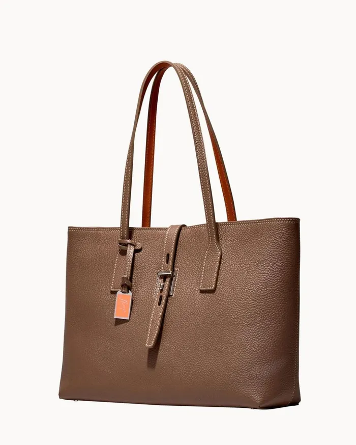 Totes Women Dooney and Bourke Henrys Zip Top Tote Taupe Totes Women Dooney and Bourke Henrys Zip Top Tote Taupe
