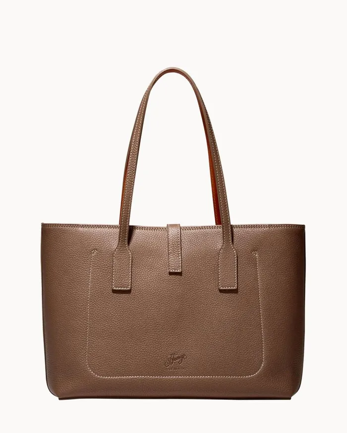 Totes Women Dooney and Bourke Henrys Zip Top Tote Taupe Totes Women Dooney and Bourke Henrys Zip Top Tote Taupe