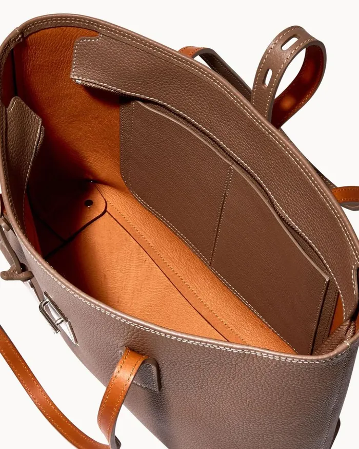 Totes Women Dooney and Bourke Henrys Zip Top Tote Taupe Totes Women Dooney and Bourke Henrys Zip Top Tote Taupe