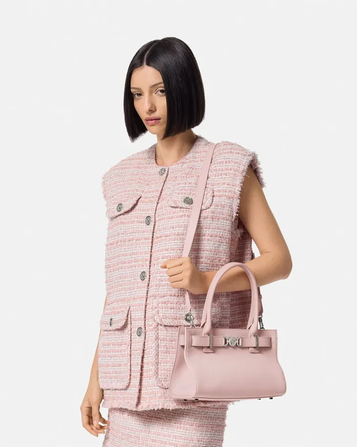Totes Women Versace Medusa 03995 Tote Bag Light Pink