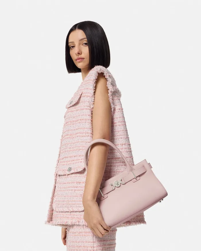 Totes Women Versace Medusa 03995 Tote Bag Light Pink