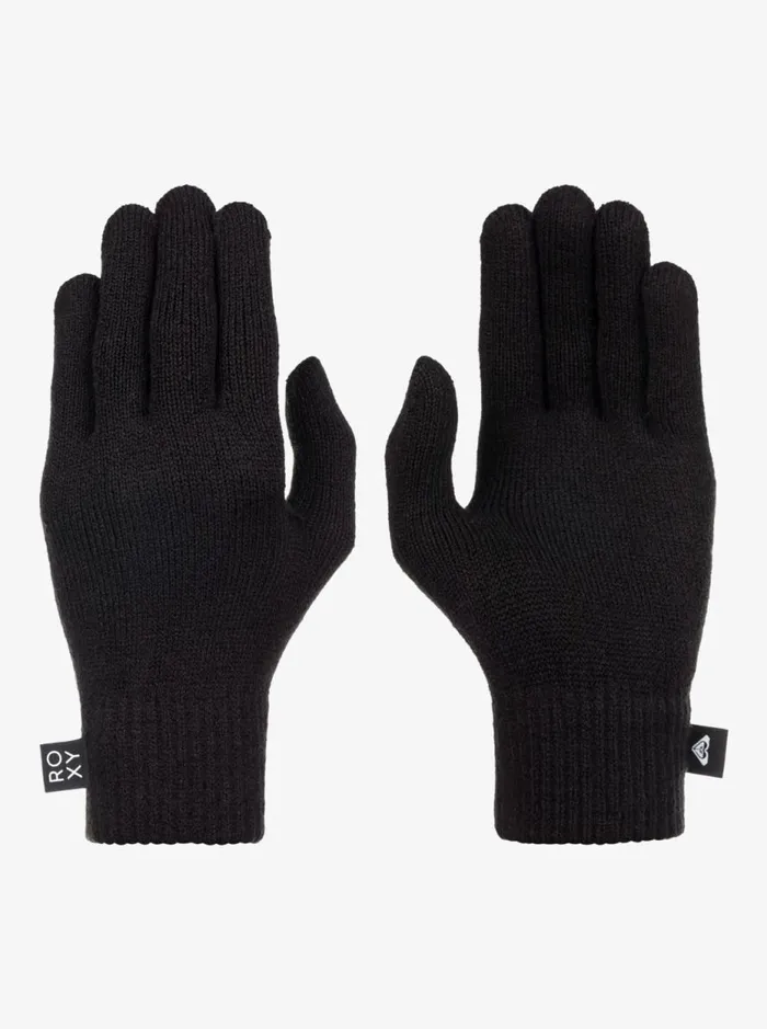 Tropical Snow 8211 Knitted Gloves Anthracite Women Roxy Scarves and Gloves