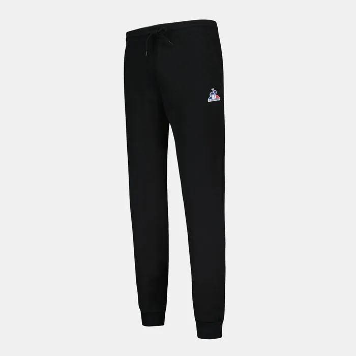 Trousers And Joggers Men Le Coq Sportif Essentiels Pantalon Slim Noir Homme Black