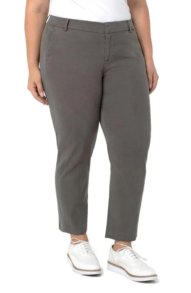 Trousers Women Liverpool Los Angeles Kelsey Straight Trouser Dark Emerald