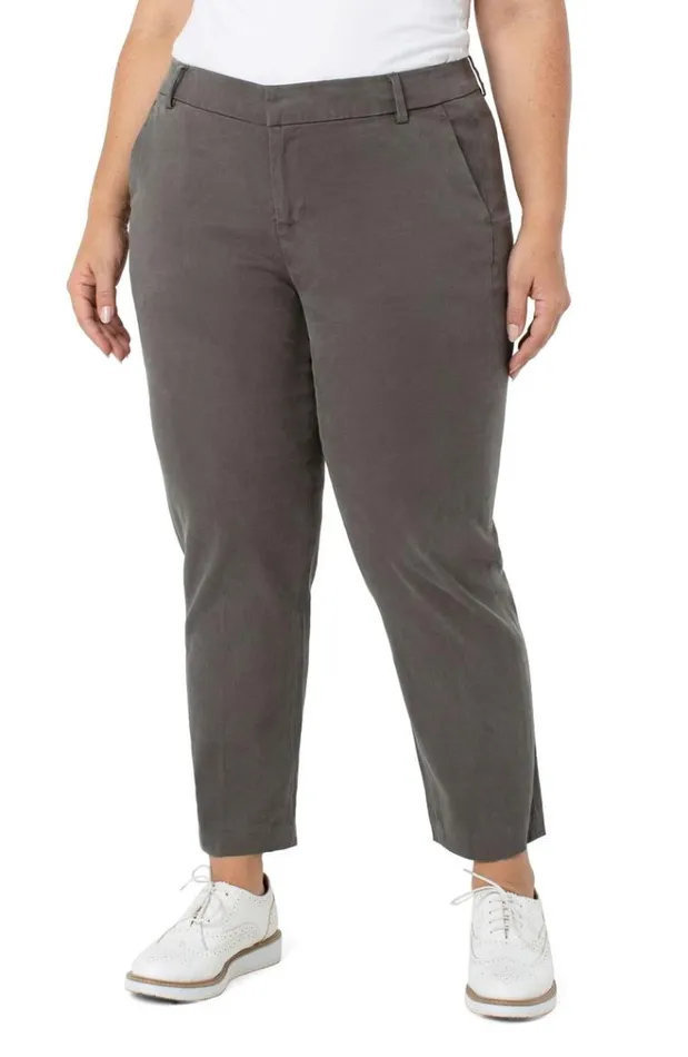 Trousers Women Liverpool Los Angeles Kelsey Straight Trouser Dark Emerald
