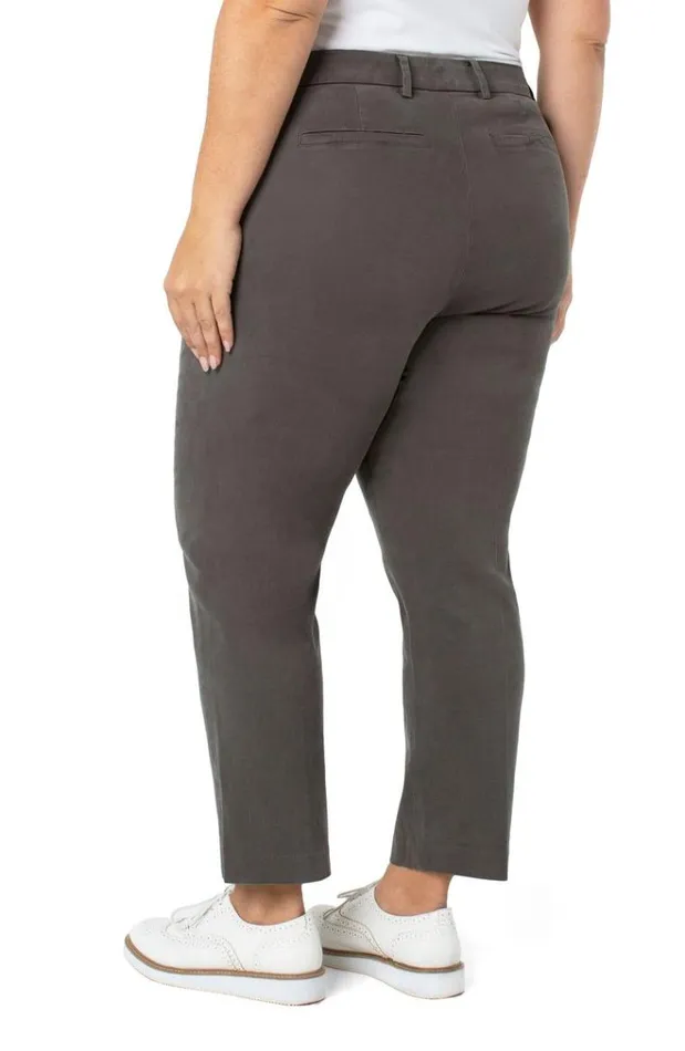 Trousers Women Liverpool Los Angeles Kelsey Straight Trouser Dark Emerald