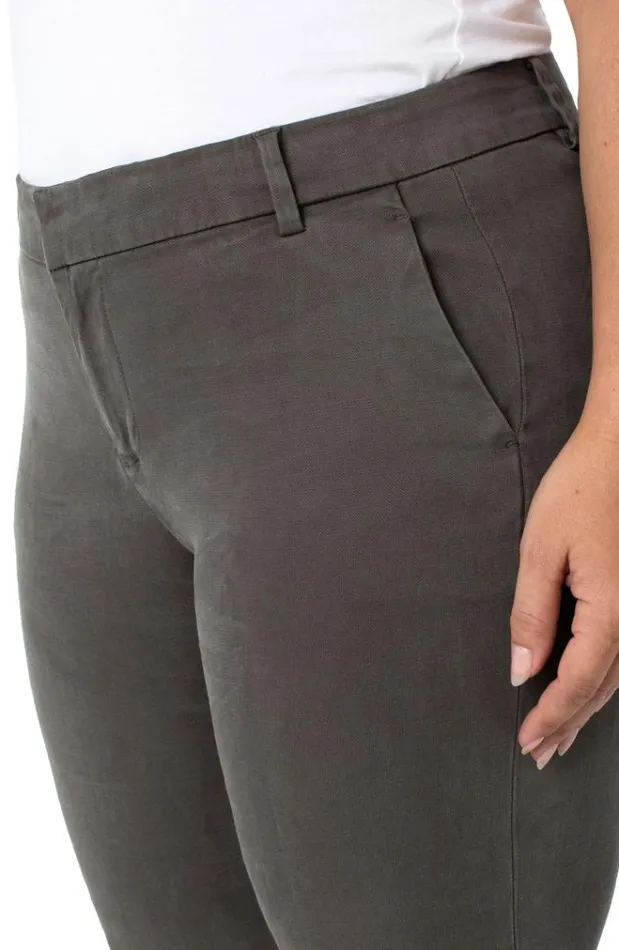 Trousers Women Liverpool Los Angeles Kelsey Straight Trouser Dark Emerald