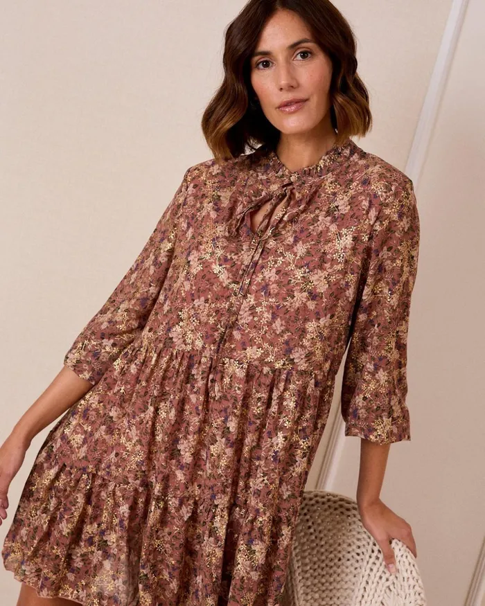Tulip Flowers Dress Cream Women Polin Et Moi Dresses And Jumpsuits