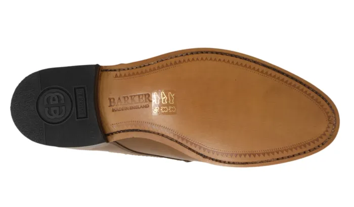 Tunstall 8211 Tobacco Mens Barker Shoes Mens Monk Straps