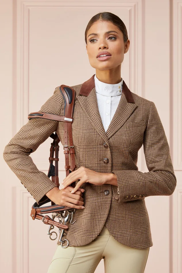 Tweed Riding Jacket Tawny Brown Women Holland Cooper Jackets