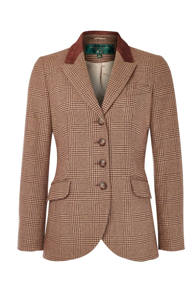 Tweed Riding Jacket Tawny Brown Women Holland Cooper Jackets