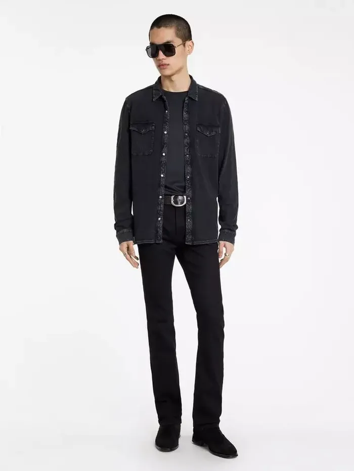 Unisex ARVON WESTERN SHIRT Charcoal John Varvatos Shirts