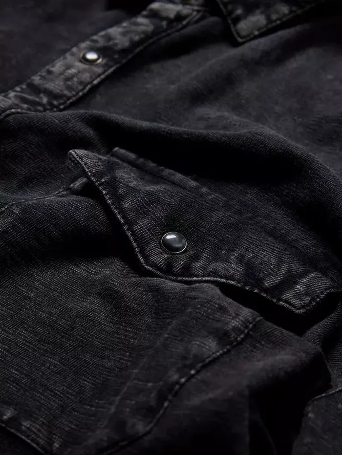 Unisex ARVON WESTERN SHIRT Charcoal John Varvatos Shirts
