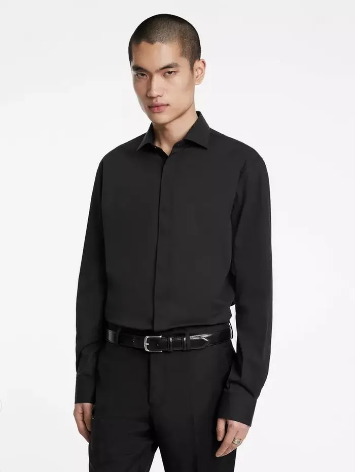 Unisex HENDRIX DRESS SHIRT Black John Varvatos Shirts