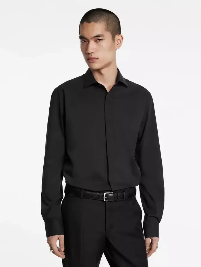 Unisex HENDRIX DRESS SHIRT Black John Varvatos Shirts