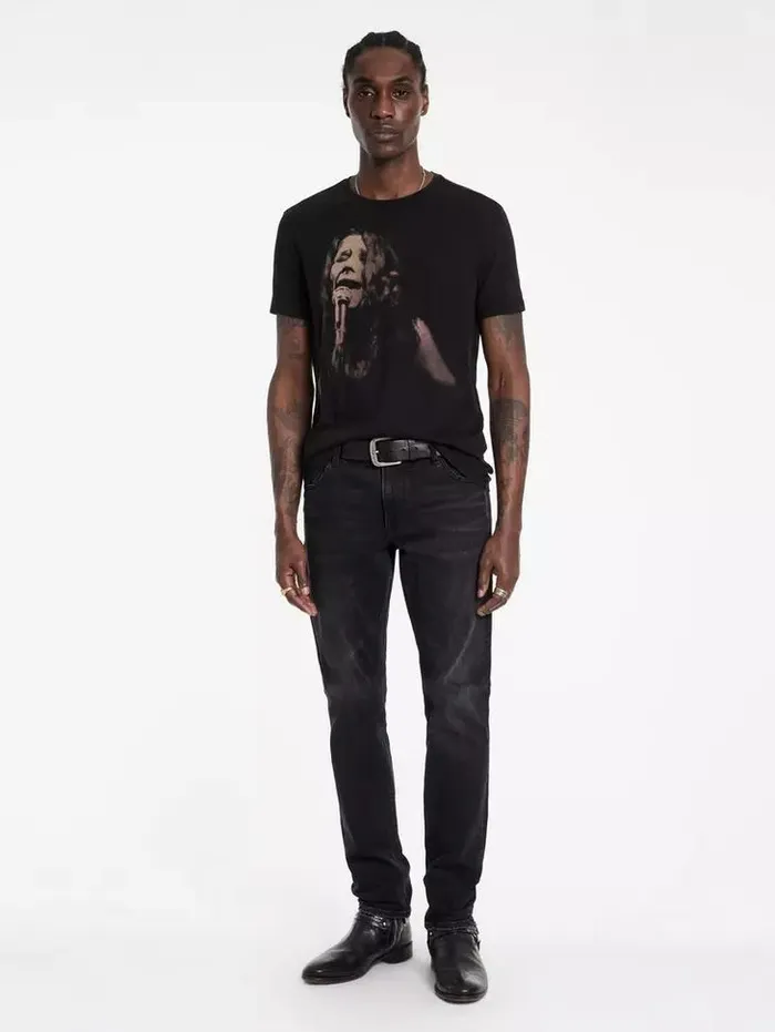 Unisex JANIS JOPLIN TEE Black John Varvatos Graphic Tees