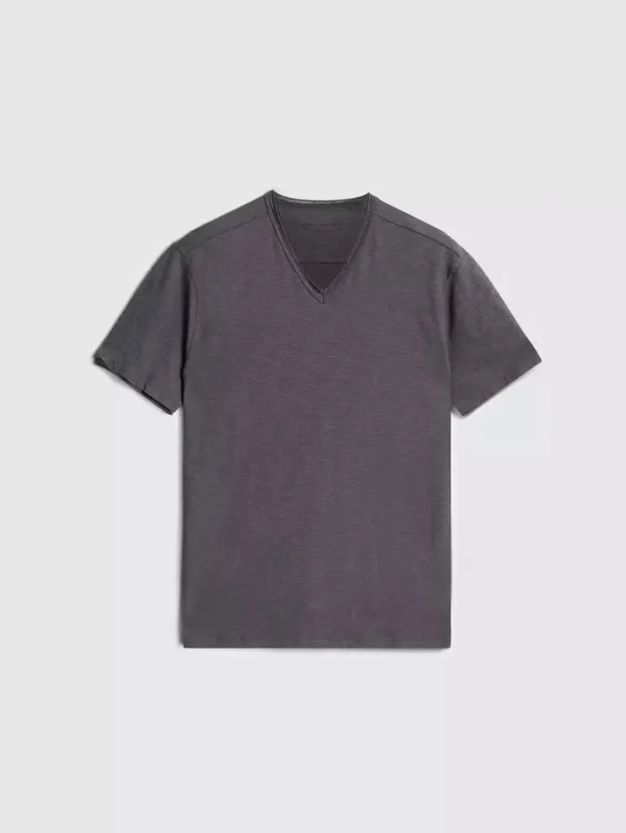 Unisex MILES VNECK Deep Charcoal John Varvatos T Shirts