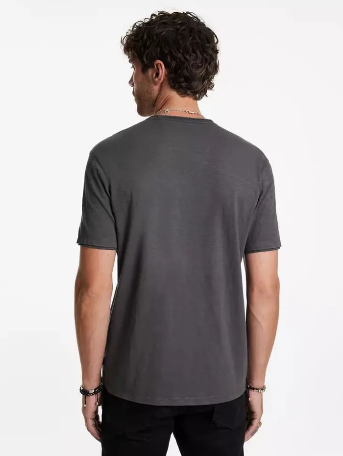 Unisex MILES VNECK Deep Charcoal John Varvatos T Shirts