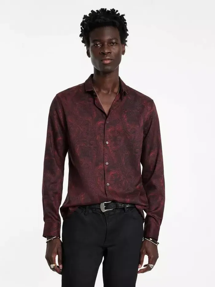 Unisex ORCHARD SHIRT Berry John Varvatos Shirts