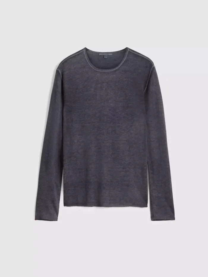 Unisex PETE CREW NECK SWEATER Med Grey John Varvatos Featured