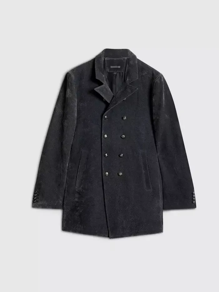 Unisex REGAN COAT Charcoal Grey John Varvatos Coats And Jackets