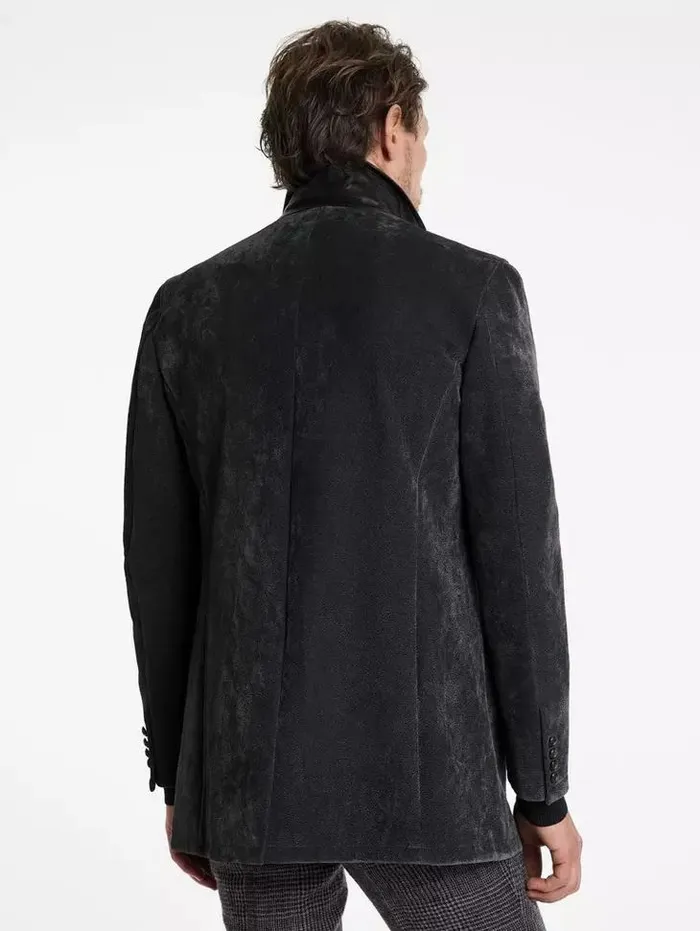 Unisex REGAN COAT Charcoal Grey John Varvatos Coats And Jackets