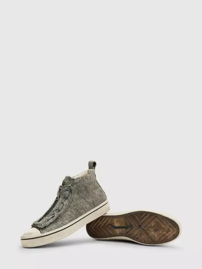 Unisex VULC MID TOP 8211 APRON Rye John Varvatos Leather Sneakers