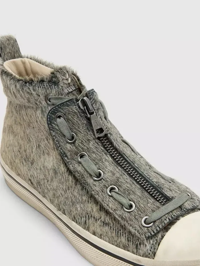Unisex VULC MID TOP 8211 APRON Rye John Varvatos Leather Sneakers
