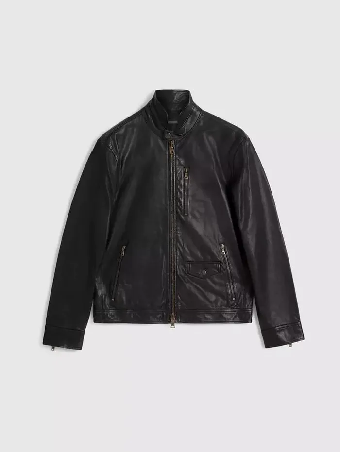 Unisex YORK JACKET Black John Varvatos Leather Jackets
