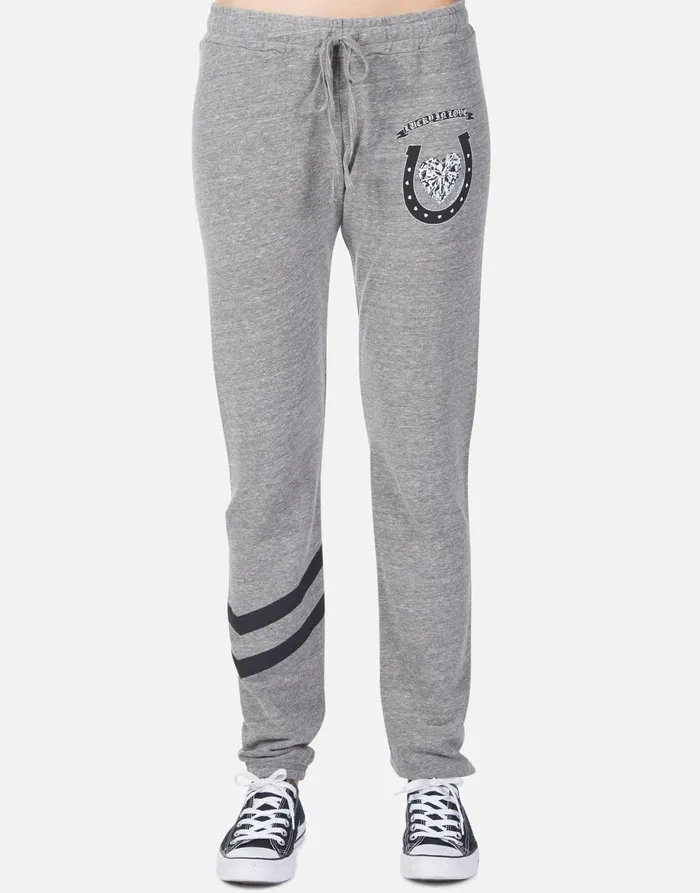 Uri Lucky In Love Heather Grey Women039s Lauren Moshi Long Sweatpants