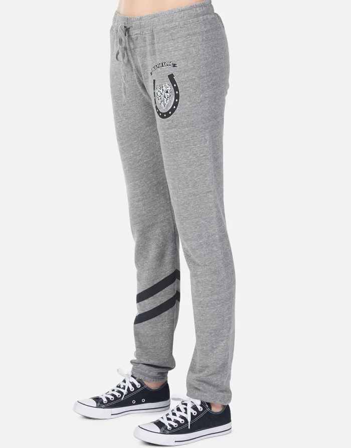 Uri Lucky In Love Heather Grey Women039s Lauren Moshi Long Sweatpants