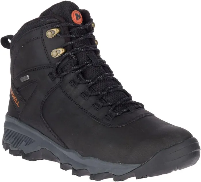 Vego Thermo Mid Leather Waterproof Black Men Merrell Winter Boots