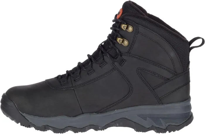 Vego Thermo Mid Leather Waterproof Black Men Merrell Winter Boots