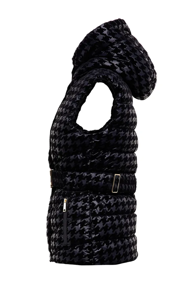 Vermont Gilet Mono Houndstooth Women Holland Cooper Gilets