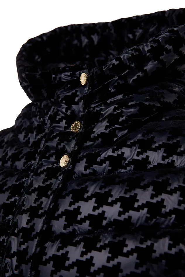 Vermont Gilet Mono Houndstooth Women Holland Cooper Gilets