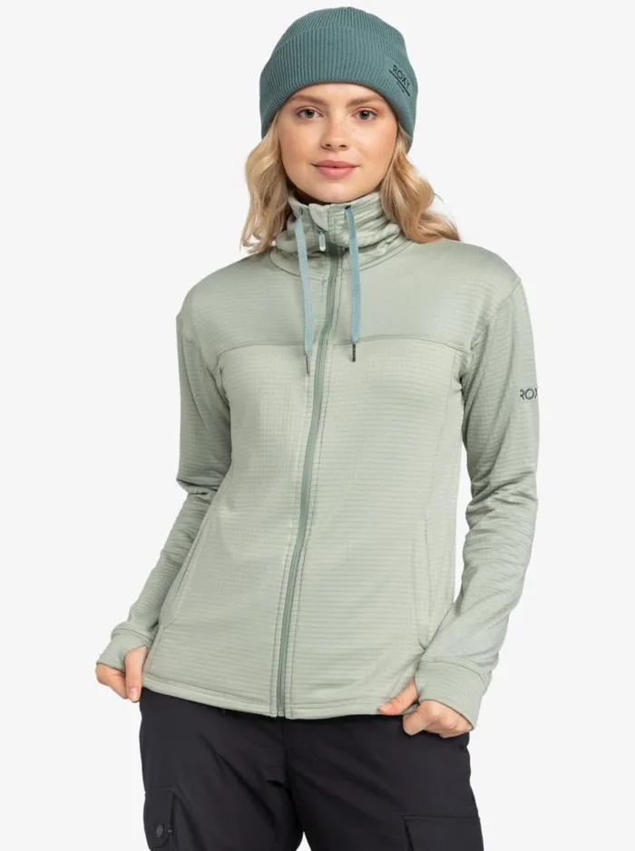 Vertere 8211 ZipUp Sweatshirt Lily Pad Women Roxy Sweatshirts and Hoodies
