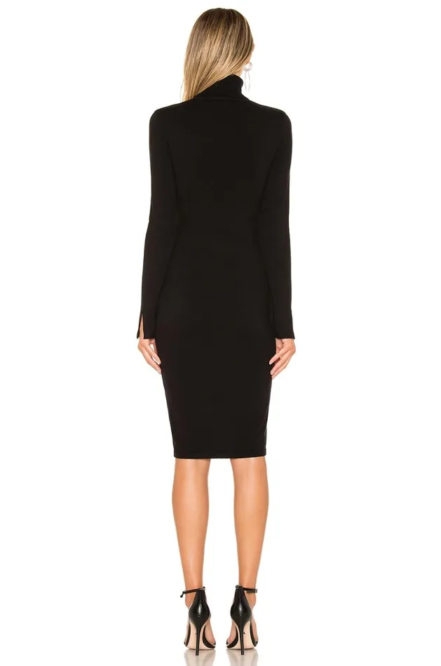 Vik Turtleneck Dress Black Women Lovers Friends Dresses