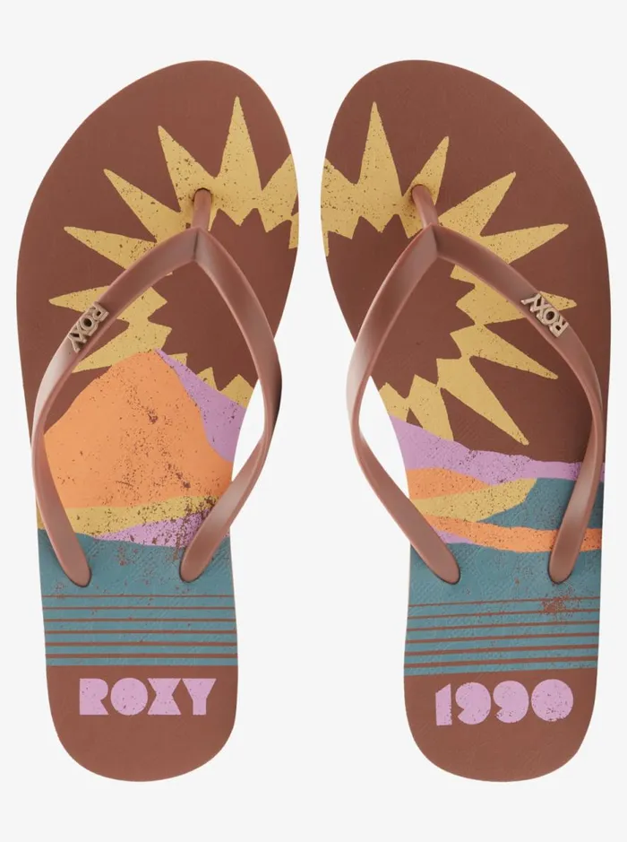 Viva Stamp 8211 FlipFlops Brown Women Roxy Shoes