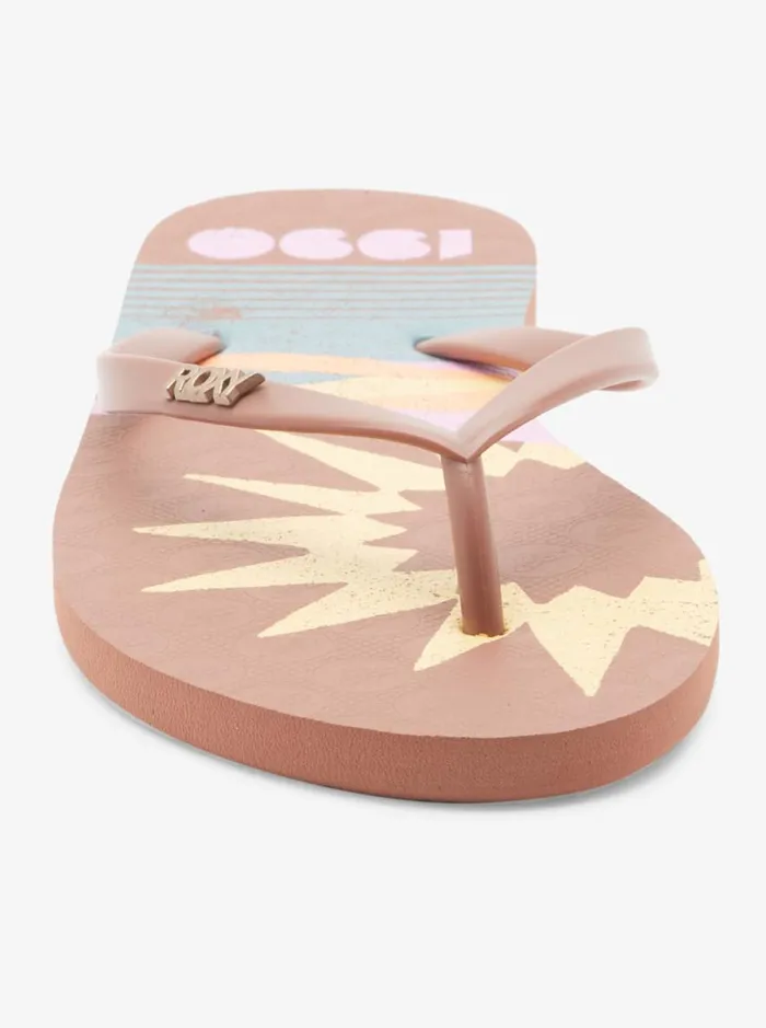Viva Stamp 8211 FlipFlops Brown Women Roxy Shoes