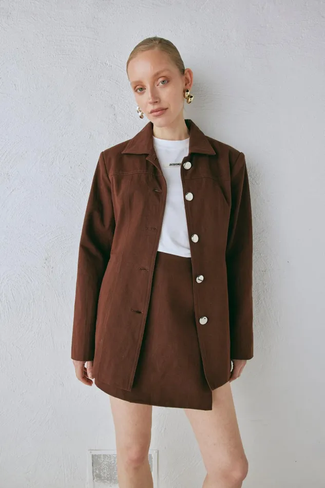 VRG GRL JacketsCoats Women Esti Jacket Chocolate VRG GRL JacketsCoats Women Esti Jacket Chocolate