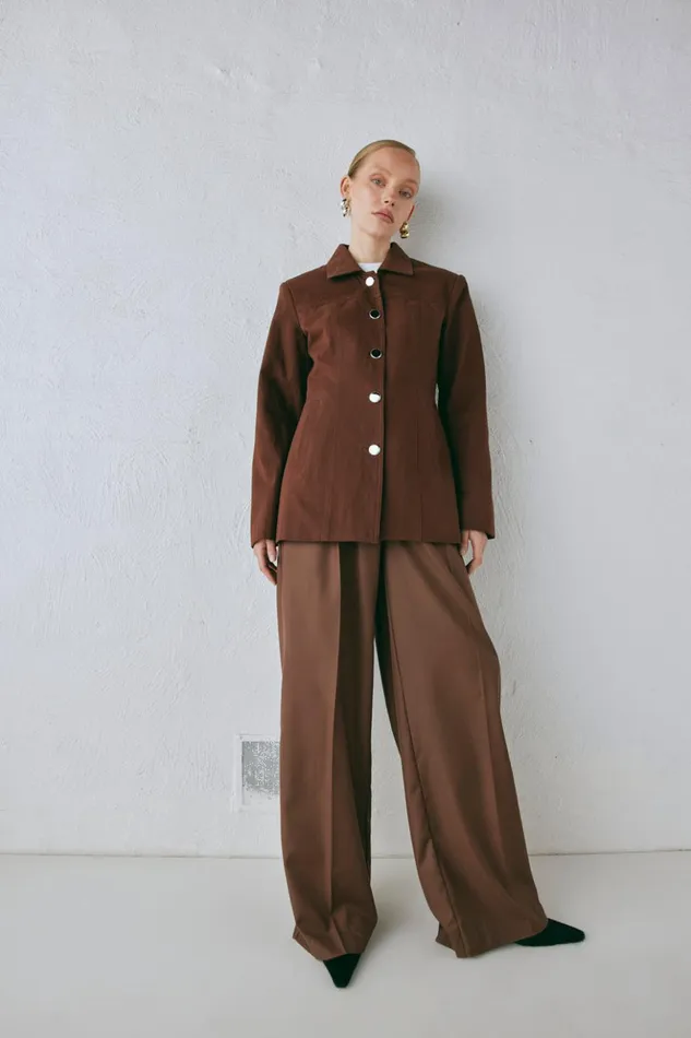 VRG GRL JacketsCoats Women Esti Jacket Chocolate VRG GRL JacketsCoats Women Esti Jacket Chocolate