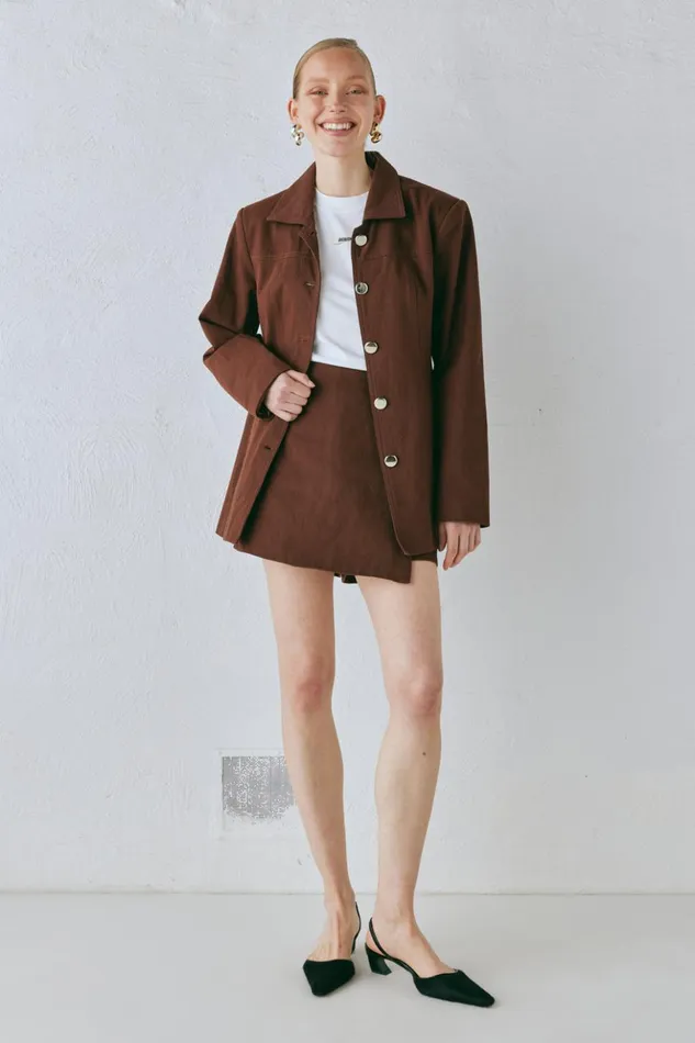 VRG GRL JacketsCoats Women Esti Jacket Chocolate VRG GRL JacketsCoats Women Esti Jacket Chocolate