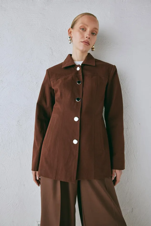 VRG GRL JacketsCoats Women Esti Jacket Chocolate VRG GRL JacketsCoats Women Esti Jacket Chocolate