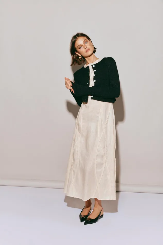 VRG GRL MidiMaxi Dresses Women Ana Linen Maxi Dress Wave VRG GRL MidiMaxi Dresses Women Ana Linen Maxi Dress Wave