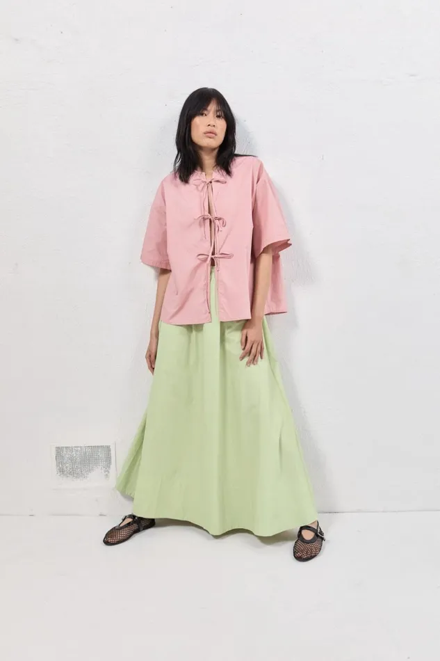 VRG GRL Shirts Women Naomi Smock Top Rose VRG GRL Shirts Women Naomi Smock Top Rose