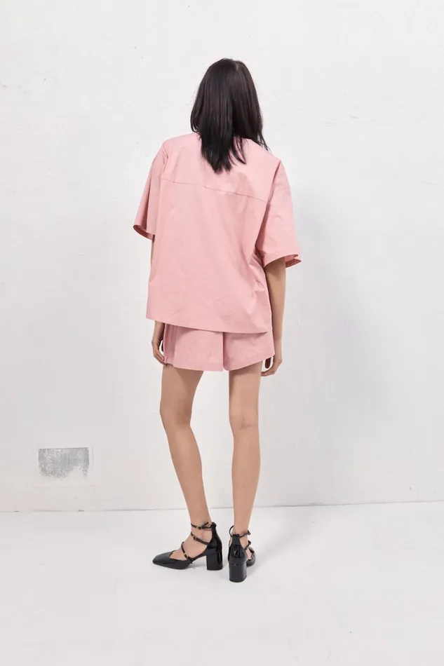 VRG GRL Shirts Women Naomi Smock Top Rose VRG GRL Shirts Women Naomi Smock Top Rose