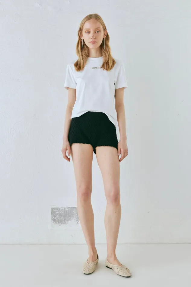 VRG GRL Shorts Women Inner Glow Knit Shorts Black